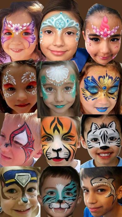 Рисуване на лице за детски партита