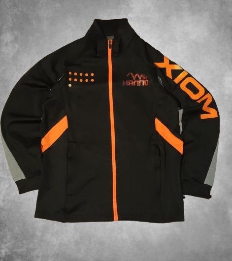 De vânzare Geacă sport XIOM x HANNO, negru cu portocaliu, unisex.