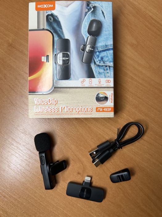 Петличка moxom, один микрофон, для айфона
