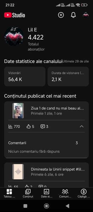 Vand canal youtube 60  abonati cu impact peste medie