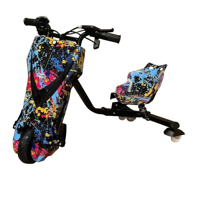 Tricicleta electrica drift pentru copii, 8 inch, cu accesorii