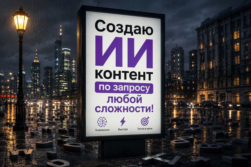 Видеомонтаж + оживление + ИИ контент От 2000 ₸