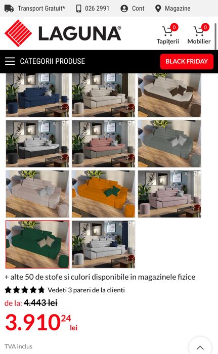 Canapea extensibila quinn