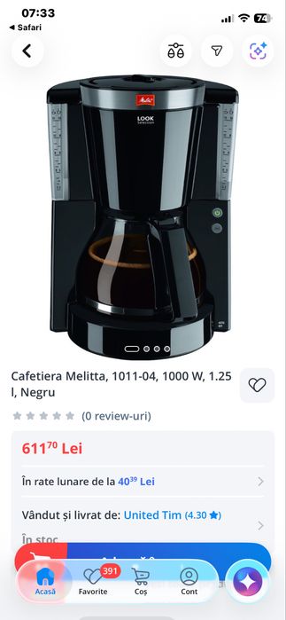 Cafetiera Melitta