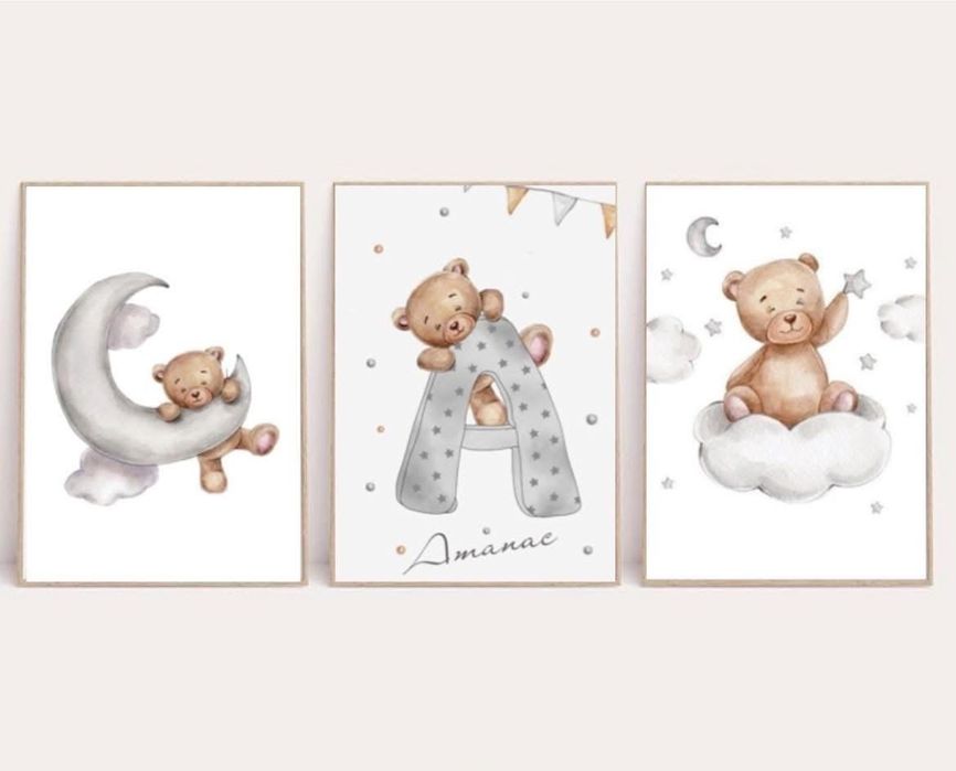 Персонализирани бебешки визитки и рамки за стая