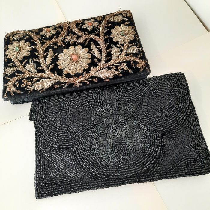 Сумочки-клатчи. Велюр, шёлк, бисер Индия