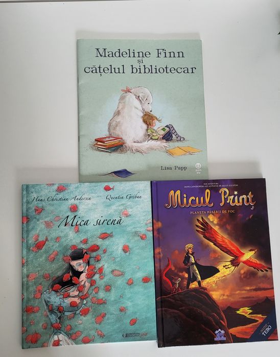 Diferite carti de povesti pentru copii in engleza, germana si romana