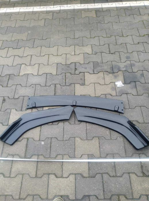 Преден лип спойлер универсален 3 части ЧЕРЕН – нож за броня, тунинг