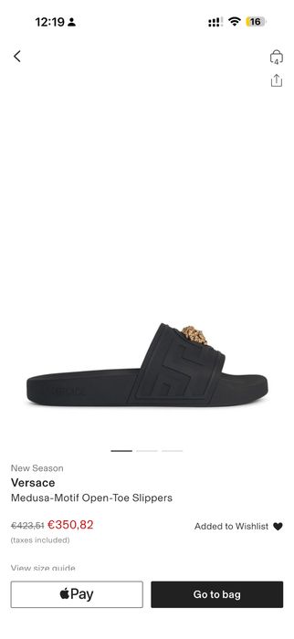 Papuci versace noi in cutie