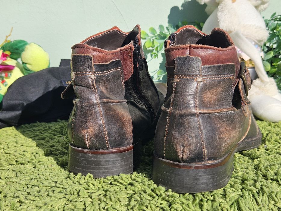 Bugatti мъжки боти от кожа N42