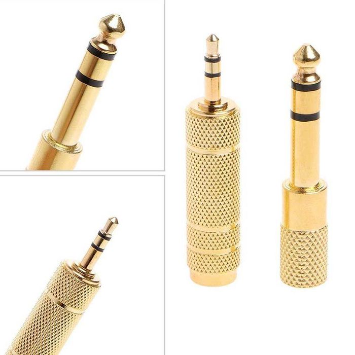 Преходник 6.25 мм Стерео жак M към 3.5мм Стерео жак F или обратно