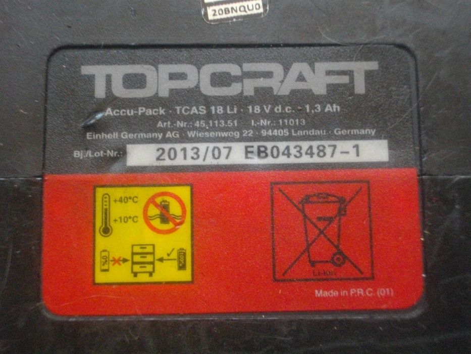 Li-ion 18V-14,4V Top Craft-B1-Kress 18-14,4 Волта Литий-Йон Винтоверт