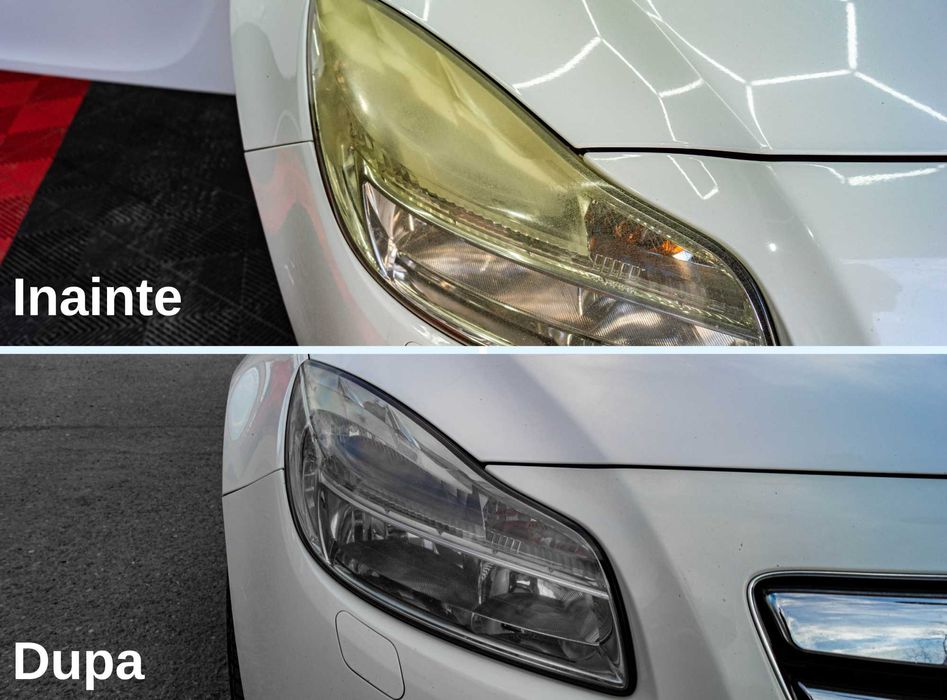 Recondiționare/polish faruri auto + ceramica (GARANȚIE 1 AN)
