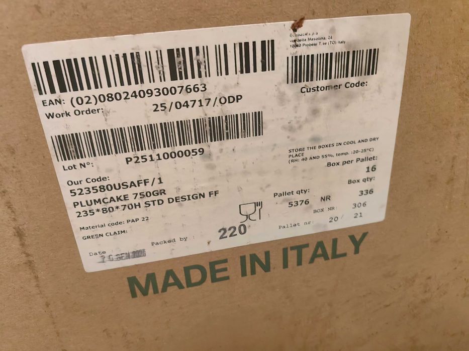 Хартиена форма за козунаци/кексове