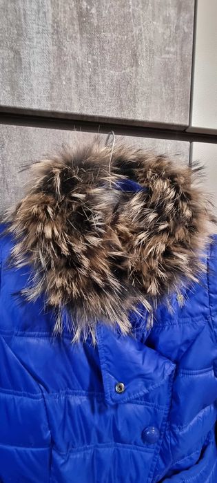 Geaca Elisabetta Franchi S/XS cu blana naturala