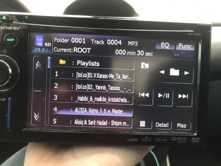 Pioneer - 5,8” full touch screen DVD , Navigation USB Bluetooth