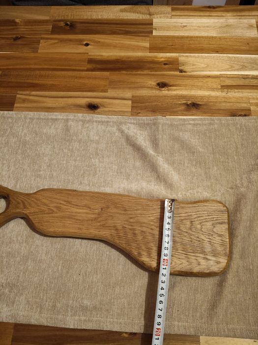 Platou servire handmade din lemn de stejar