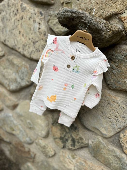 Комплект за момиче - 2 части (рипс)