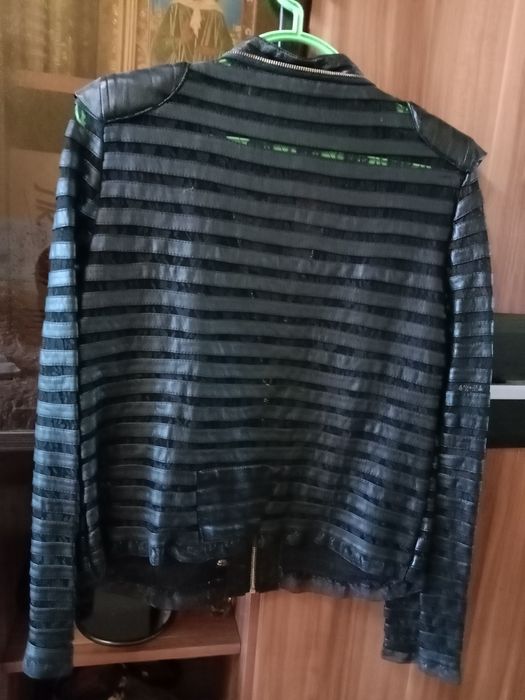 Кожаный пиджак Zara Basic