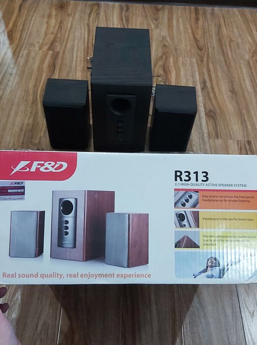 Sabufer kolonka sotiladi F&D r313 Сабвуфер fenda колонки
