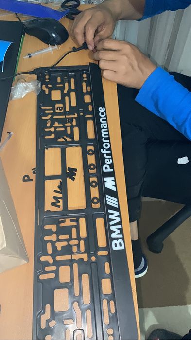 Лед рамка на БМВ