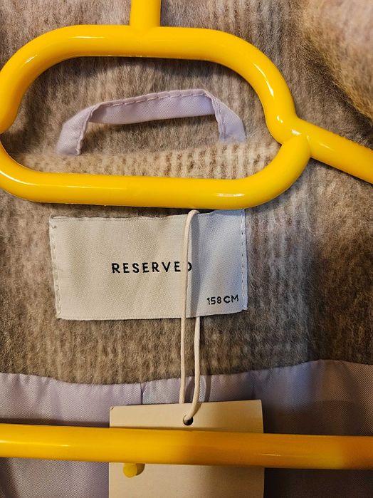 Jachetă/Palton scurt fete/dama RESERVED – Carouri, Nouă cu etichetă, 158