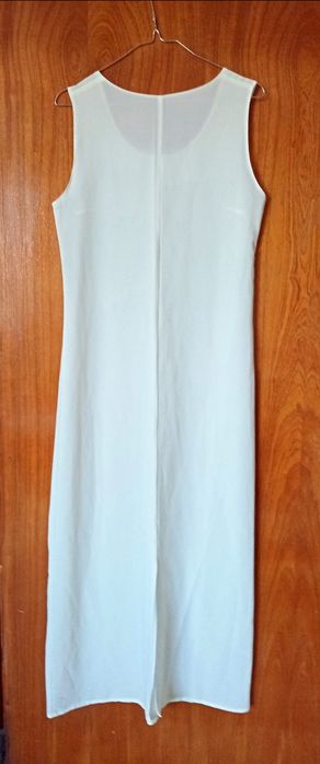 Лятна рокля с туника от изкуствена коприна M/L размер