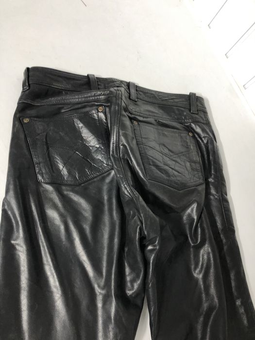 Pantaloni moto de piele clasici mărimea 32
