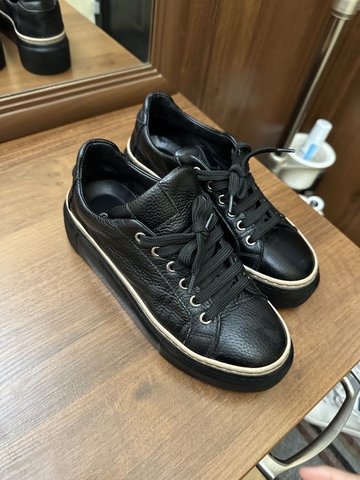 Осенний обувь натуральная кожа