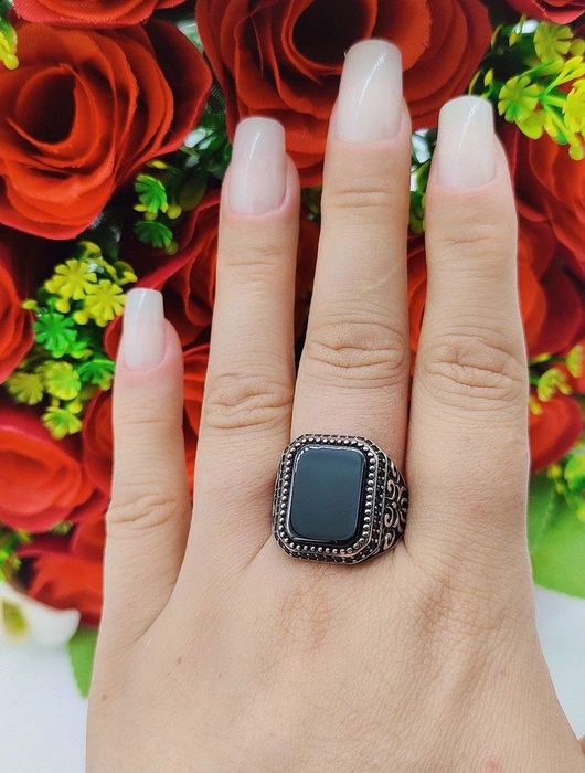 925 probali turetskiy tozza erkaklar kumush uzuklari