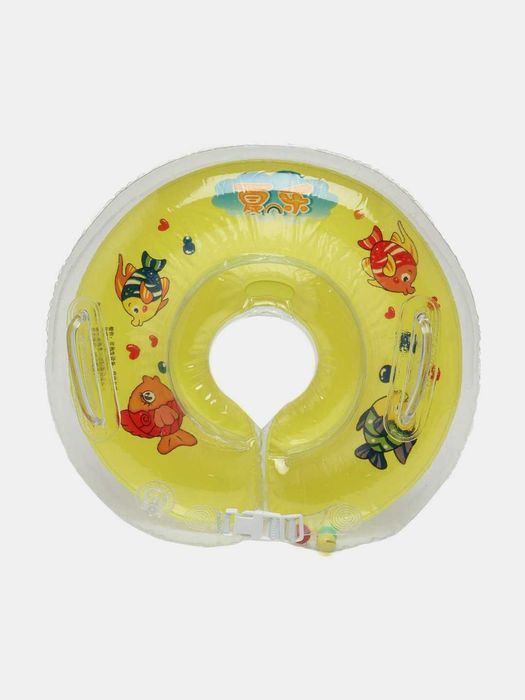 Детский надувной круг на шею, для купания малышей, в ванной и бассейне