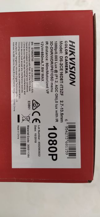Видеокамера hikvision