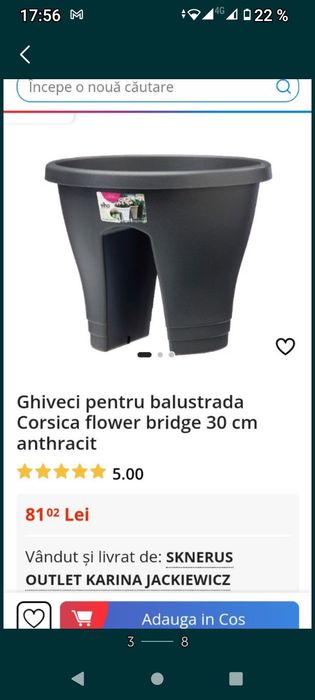 vând ghiveci, jardiniera