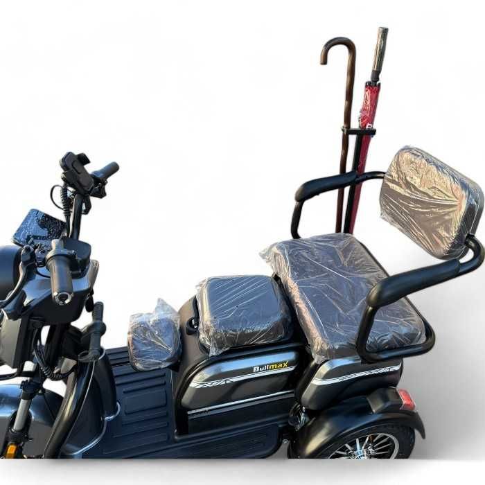 Триместна електрическа триколка С2+ 1500W, 5 батерии - 60V, 20Ah