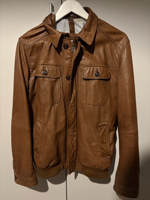 Geaca de piele Massimo Dutti XL / Stare foarte buna