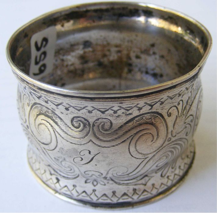 Inel vechi din argint pentru servet 2