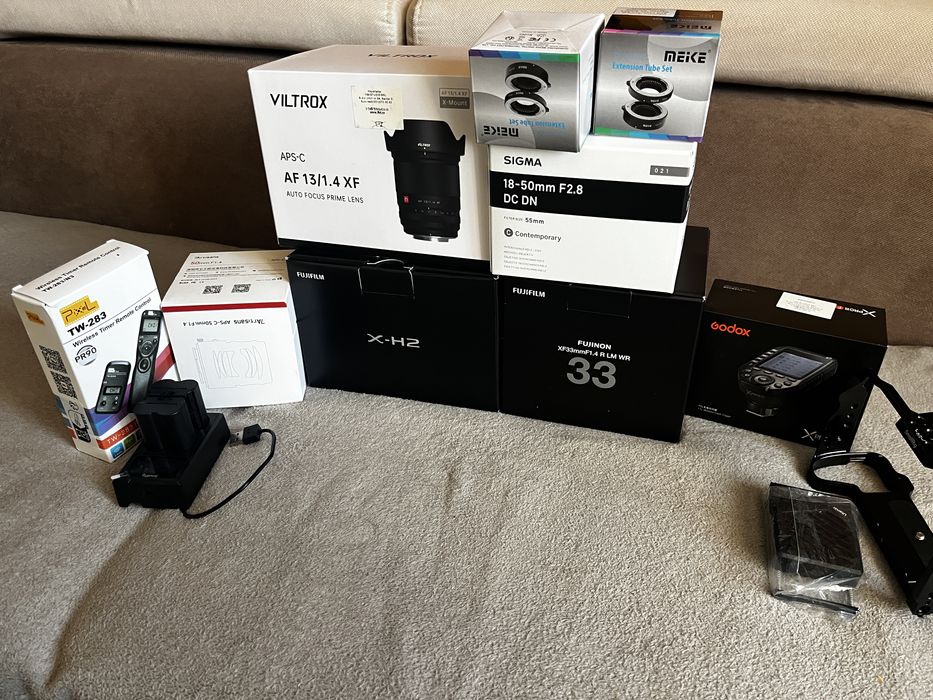 Fujifilm X-H2 Pro Pack, ca nou: 2 obiective premium + rig & accesorii