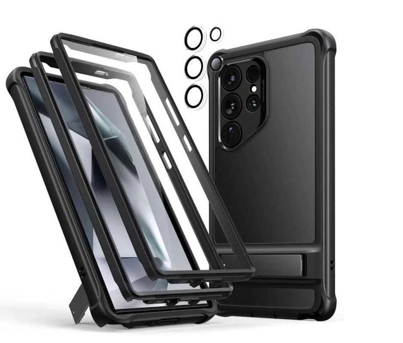 Huse premium+Folie ecran SAMSUNG Galaxy S23 Plus S24 Ultra S25 mod dif