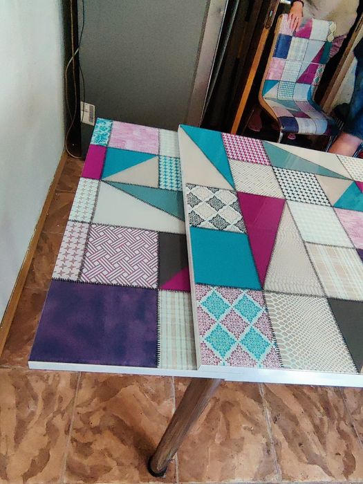 Masă de bucătărie extensibila sticlă