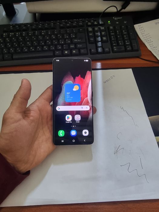 Samsung S21ultra 5G 12/256gb iwlawi zur aybi yuq tozza telefon
