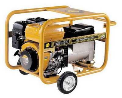 Generator profesional 220V/380V  6.5 kWA cu aparat de sudură încorporat, model Benza WGT220.