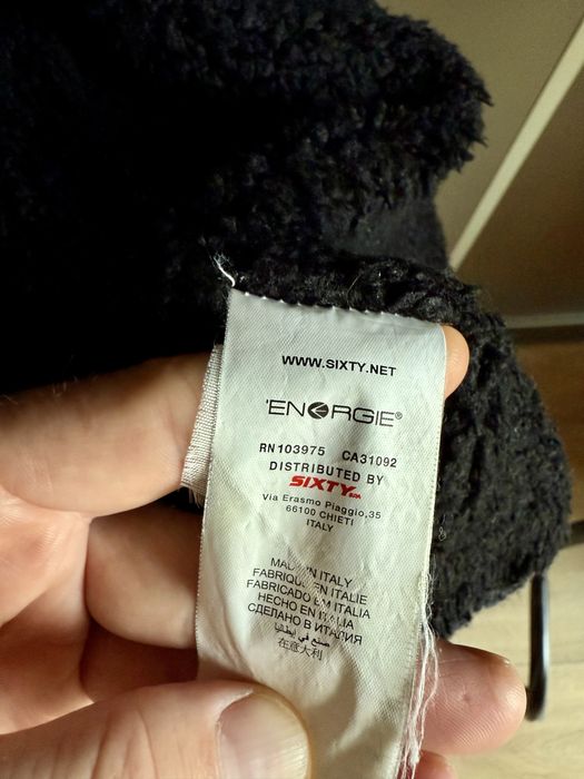 Energie Зимна жилетка от вълна с цип и качулка. Черна. Размер М. ТОП