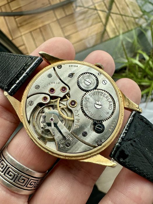 Ceas Cyma mecanic jumbo vintage