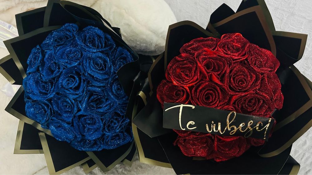 Trandafiri din satin Craiova /8 martie/Cadou ziua femeii