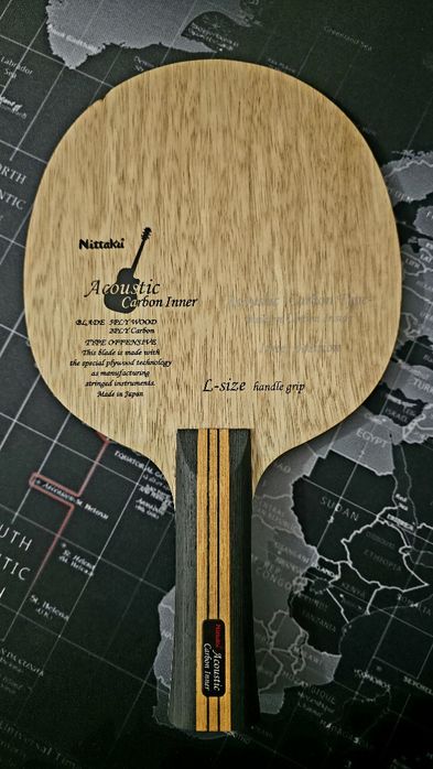 Nittaku Acoustic Carbon Inner FL (Large Handle - mâner mare)