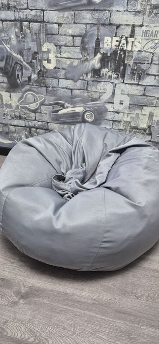 Кресло мешок серый