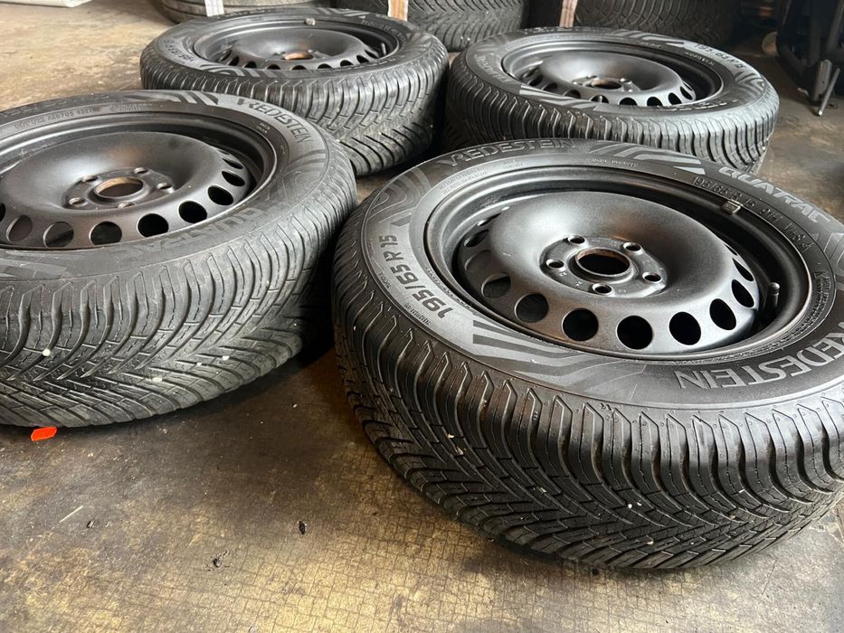 Vandute Jante VW 5x112 Anvelope iarna 195 65 15 golf 6