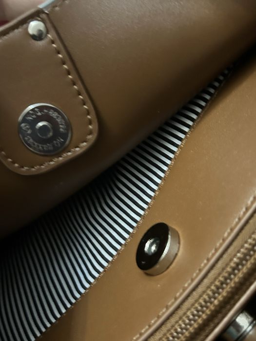 Сумка из кожы, голубой