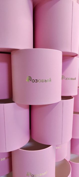 Круглые коробки для цветов 3в1