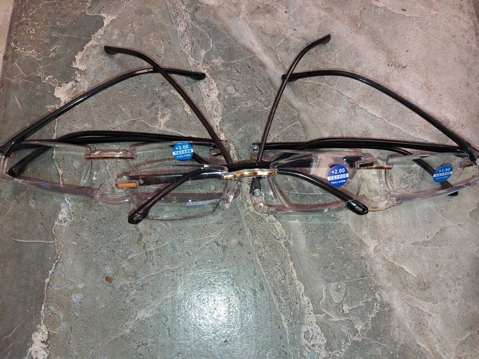 Ochelari de vedere lectură flexibili +1+1.5+2+2.5+3+3.5+4 dreptunghiulari fără rame în stil Y2K pentru bărbați și femei - Rama ușoară din PC